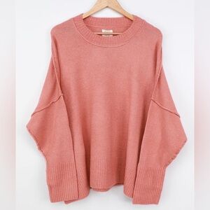 Billabong Endless Days Dusty Rose Oversize Sweater